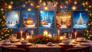 plongez dans l'univers féérique des fêtes avec 'les festins magiques de noël'. découvrez cinq histoires enchanteuses qui éveilleront votre esprit festif et vous transporteront au cœur de la magie du réveillon. un voyage narratif inoubliable à partager en famille.