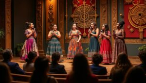 plongez dans l'univers captivant des récits enchantés avec 'rendez-vous contes' à saint-nolff. six femmes artistes partagent leurs histoires touchantes sur scène, offrant une expérience immersive et unique. une soirée à ne pas manquer pour les amoureux des contes et de la narration.