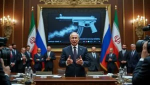 le ministre russe des affaires étrangères, sergueï lavrov, dément vigoureusement les rapports concernant l'importation d'armes iraniennes, qualifiant ces allégations de « contes de fées », en dépit de preuves publiques qui semblent les contredire.