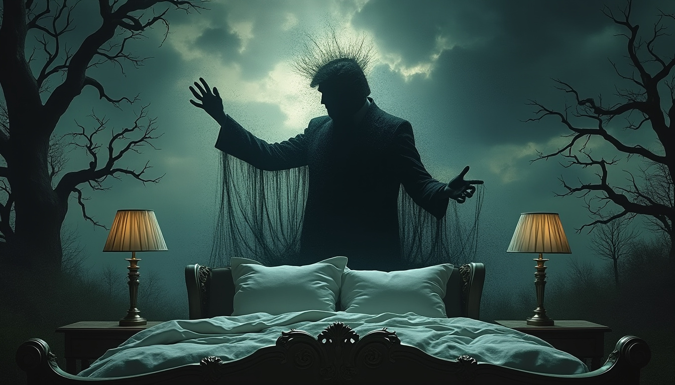 dans un climat marqué par les récits inquiétants de trump, l’insomnie s’installe et le sommeil semble devenir inaccessible, reflétant l’impact de la politique sur le bien-être collectif.