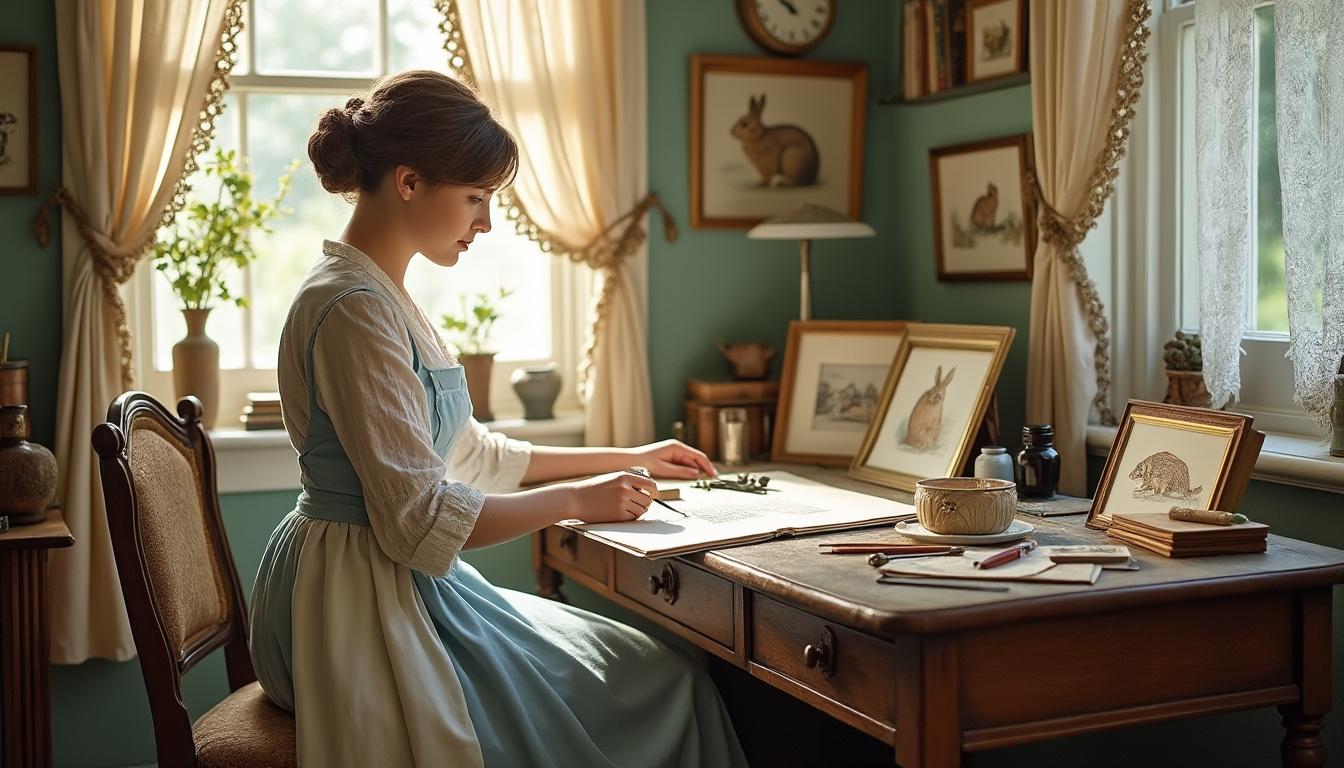 plongez dans la vie captivante de beatrix potter, l'illustratrice talentueuse qui a inspiré le film miss potter avec renée zellweger, et découvrez son parcours unique.