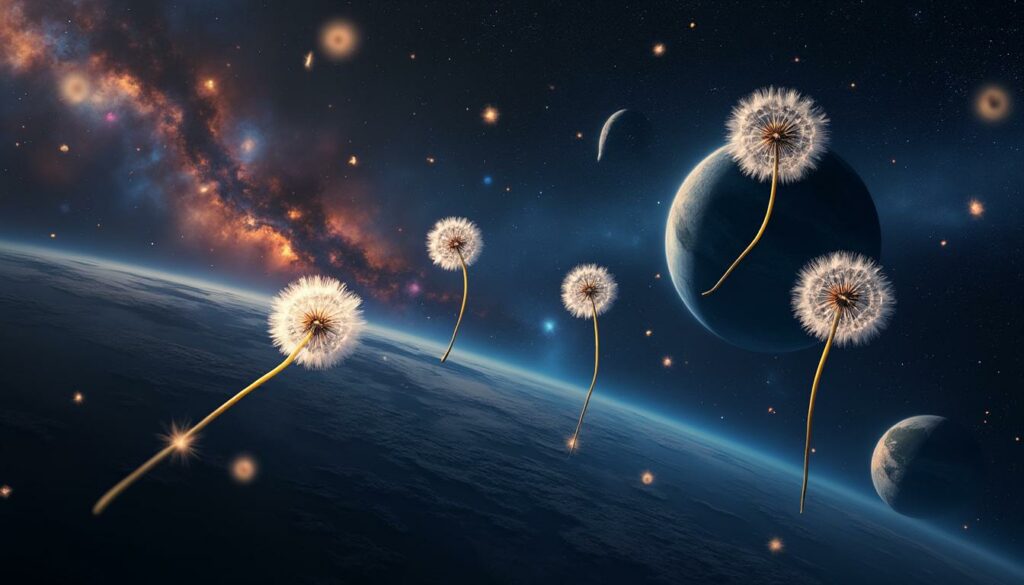 découvrez le voyage extraordinaire de quatre graines de pissenlit à travers les mystères et merveilles de l'univers dans « planètes », une aventure poétique et captivante.